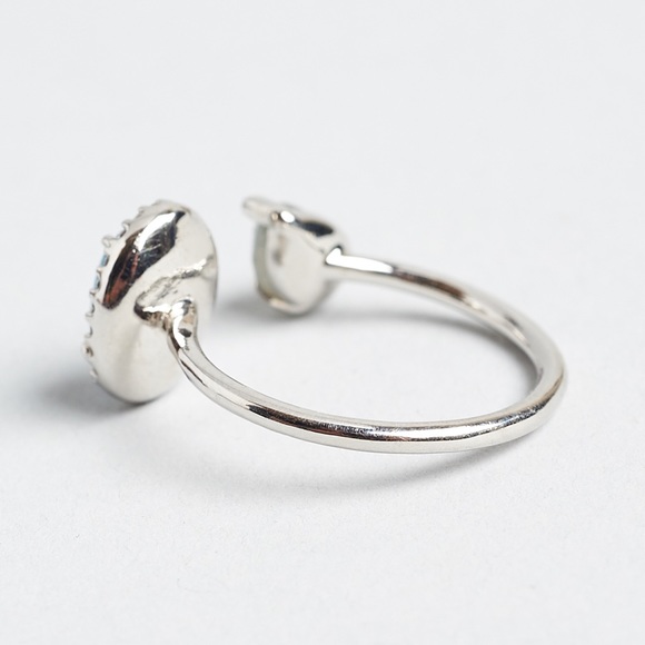 TAI RING WITH LABRADORITE & DARK BLUE OPAQUE STONE - Picture 3 of 7